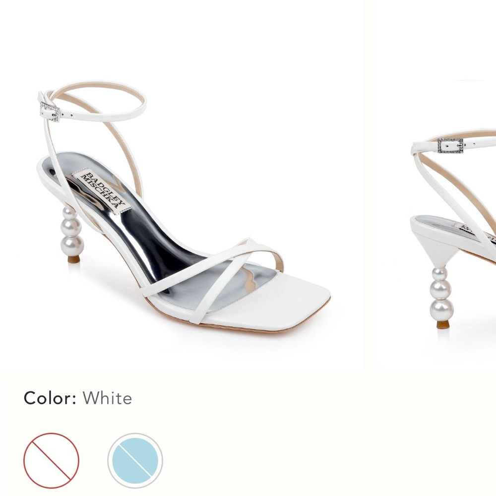 Elegant White Strappy Heels